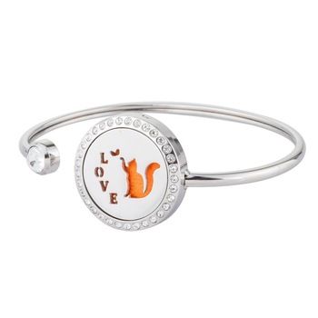 Bratara difuzor de ulei esential Cat Love cu inchidere magnetica si cristal pentru aromaterapie sau parfum Bratara difuzor de ulei esential Cat Love cu inchidere magnetica si cristal pentru aromaterapie sau parfum