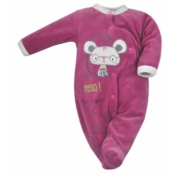 Salopeta cu maneca lunga pentru fete Koala Hello 04-851M, Mov 80 cm Salopeta cu maneca lunga pentru fete Koala Hello 04-851M, Mov 80 cm