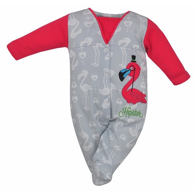 Salopeta cu maneca lunga pentru fete Koala Hipster 04-931F, Multicolor 68 cm