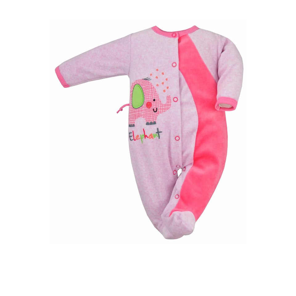 Salopeta cu maneca lunga pentru fete Koala Dumbo 05-407R, Roz 74 cm