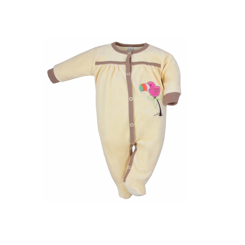 Salopeta cu maneca lunga pentru fete Koala Kakadu 3251-G3, Galben 74 cm