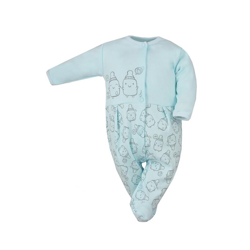 Salopeta cu maneca lunga pentru baieti Koala Butelki 06-687-AL, Albastru 68 cm