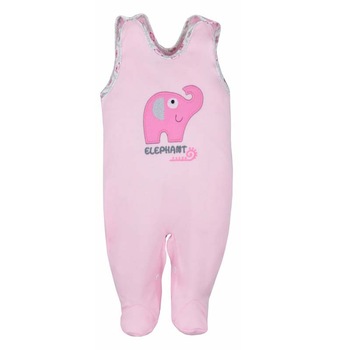 Salopeta fara maneci pentru bebelusi Koala Dzungla 05-351-R, Roz 68 cm Salopeta fara maneci pentru bebelusi Koala Dzungla 05-351-R, Roz 68 cm