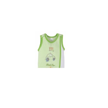 Salopeta fara maneci pentru copii Koala Maly Sportowiek B01-049V, Verde 74 CM Salopeta fara maneci pentru copii Koala Maly Sportowiek B01-049V, Verde 74 CM