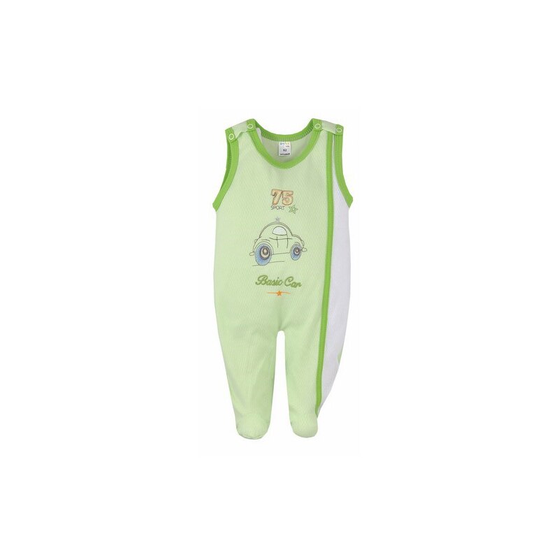 Salopeta fara maneci pentru bebelusi Koala Maly Sportowiek B01-048V, Verde 68 cm