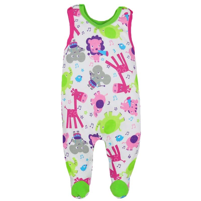 Salopeta fara maneci fetite Koala Zoo 3173, Multicolor 80 cm