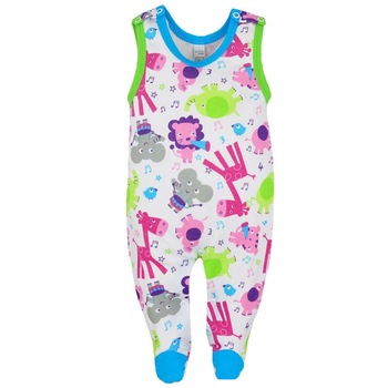Salopeta fara maneci bebelusi Koala Zoo 3171AL, Multicolor 68 cm Salopeta fara maneci bebelusi Koala Zoo 3171AL, Multicolor 68 cm