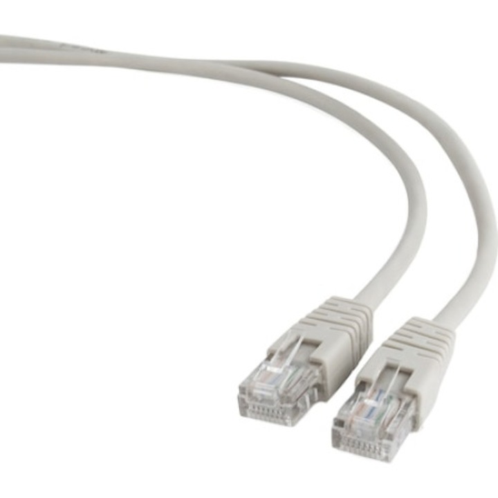 Cablu patch cord, Cat 5, UTP, 1 m, R1990, gri, RoHS