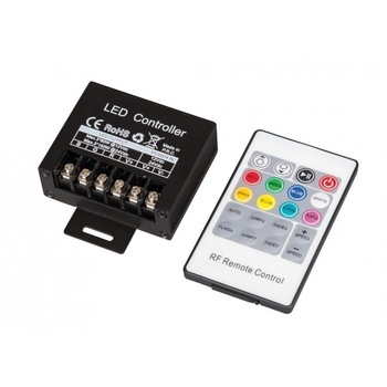Controller, Rf, pentru benzi led, RGB, 240W, 20A, 12-24V dc, RGBRFC20, Ultralux Controller, Rf, pentru benzi led, RGB, 240W, 20A, 12-24V dc, RGBRFC20, Ultralux