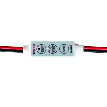 Mini dimmer, pentru lumini led, de o singura culoare, 6A, 96W 12V, 192W 24V, 5-24V DC, SCDM, Ultralux Mini dimmer, pentru lumini led, de o singura culoare, 6A, 96W 12V, 192W 24V, 5-24V DC, SCDM, Ultralux