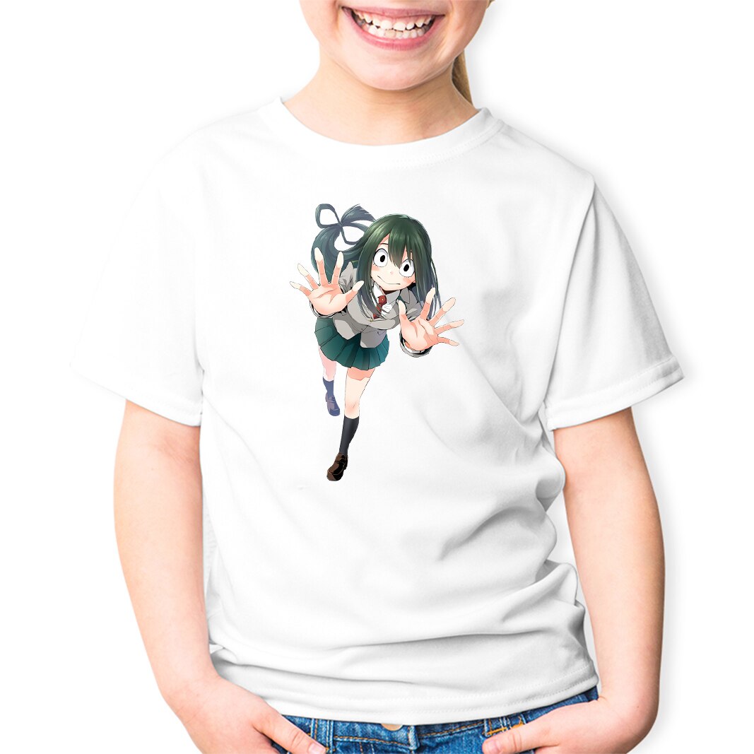 Tricou copii Boku No Hero Academia Ochaco Uraraka, alb, marime 152-158 CM,  varsta 9-11 ani - eMAG.ro