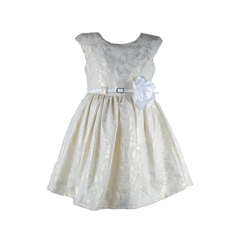 Rochita eleganta pentru fete 1313, Crem 98 CM Standard