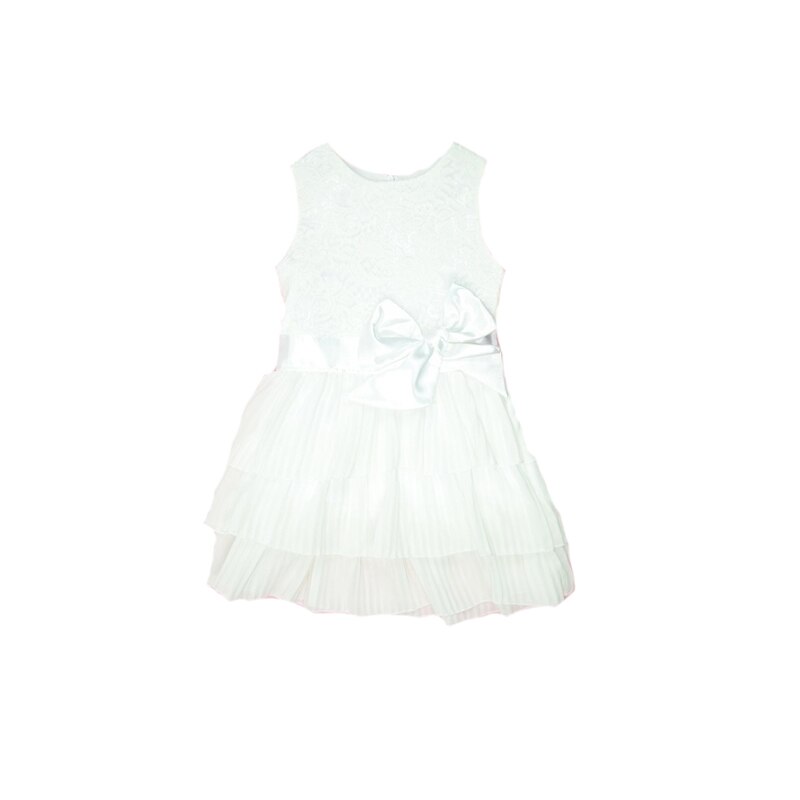 Rochita eleganta pentru fete Mini Junior REF87N, Alb 116 cm