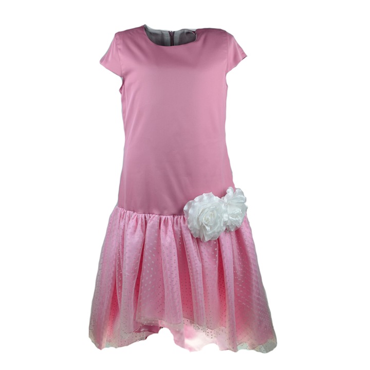 Rochita eleganta pentru fete Mini Junior 95-200-146-cm, Roz 90306