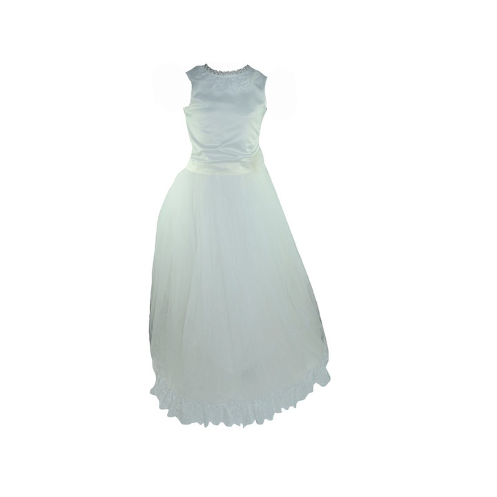 Elegáns ruha lányoknak Colibri RFC3-C, Fehér 128 cm