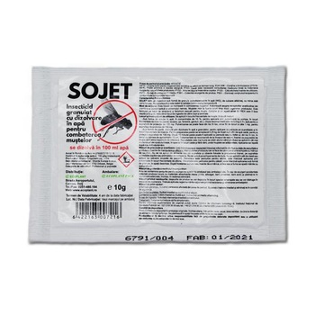 Insecticid Sojet anti muste, 10 grame Insecticid Sojet anti muste, 10 grame