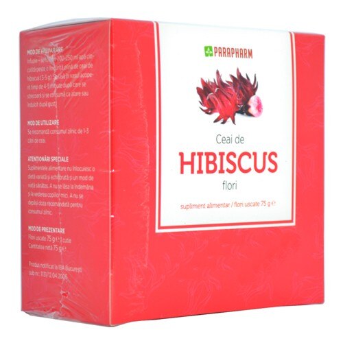 Ceai Hibiscus 75gr Quantum Pharm