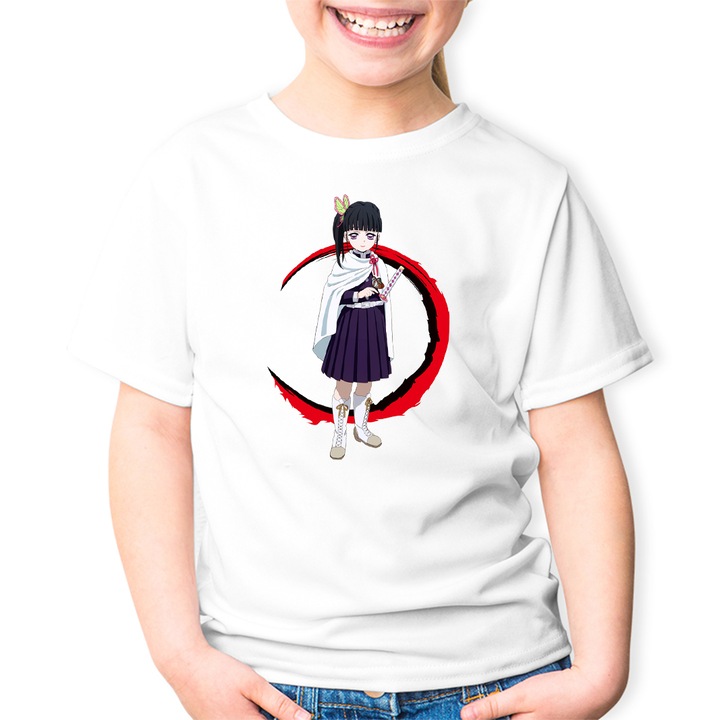 Gyerek Póló Demon Slayer Kanao Tsuyuri Dark Manga, Fehér