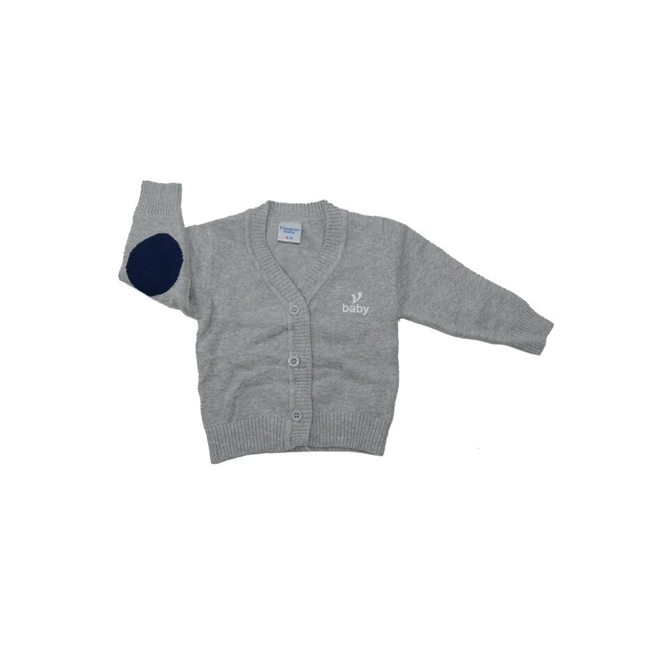 Cardigan cu maneca lunga pentru baieti Vitamins JRSV1-G, Gri 86 CM Standard