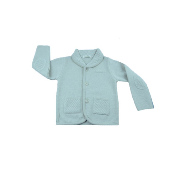 Cardigan cu maneca lunga pentru baieti Christopher Baby Club 5133B-80-cm, Bej 80 CM