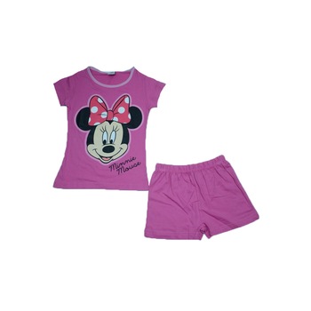 Compleu 2 piese pentru fete Minnie Mouse Disney MMC2-128, Roz 128 CM Compleu 2 piese pentru fete Minnie Mouse Disney MMC2-128, Roz 128 CM