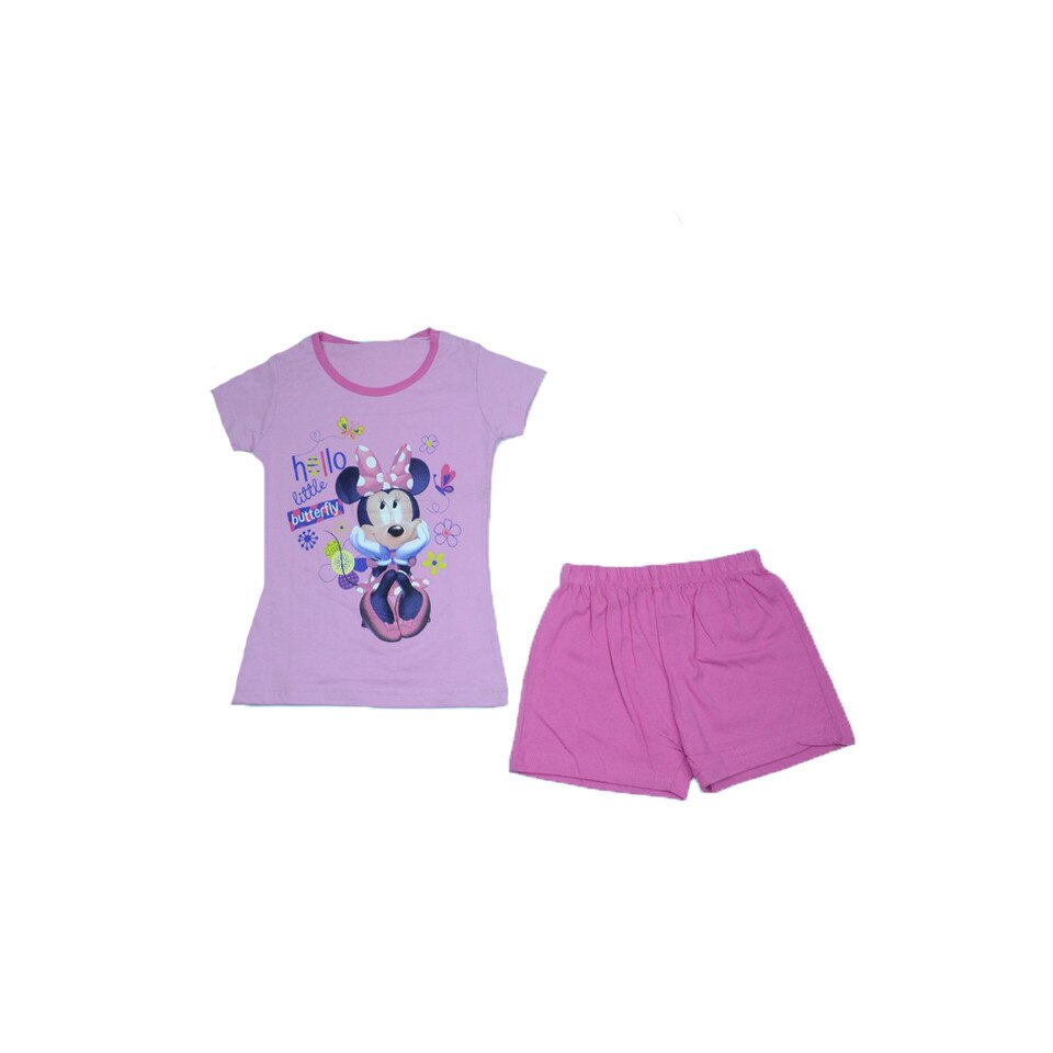 Compleu 2 piese fetite Minnie Mouse Disney MMC4-R, Roz 128 cm