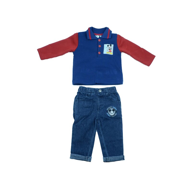 Compleu 2 piese pentru baieti Sun City Mickey Mouse AHQ0297RO-68, Multicolor 18155