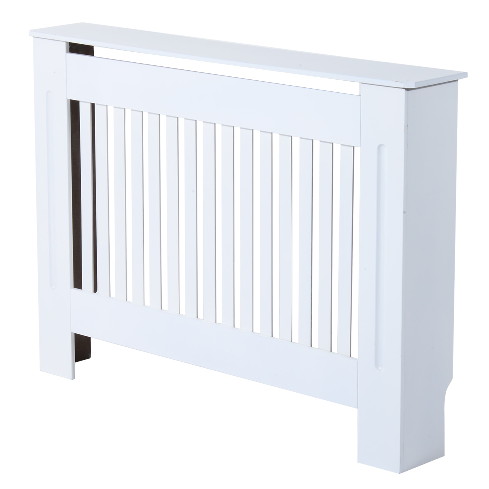 Masca de calorifer Homcom, MDF, 112 x 19 x 81 cm, Alb