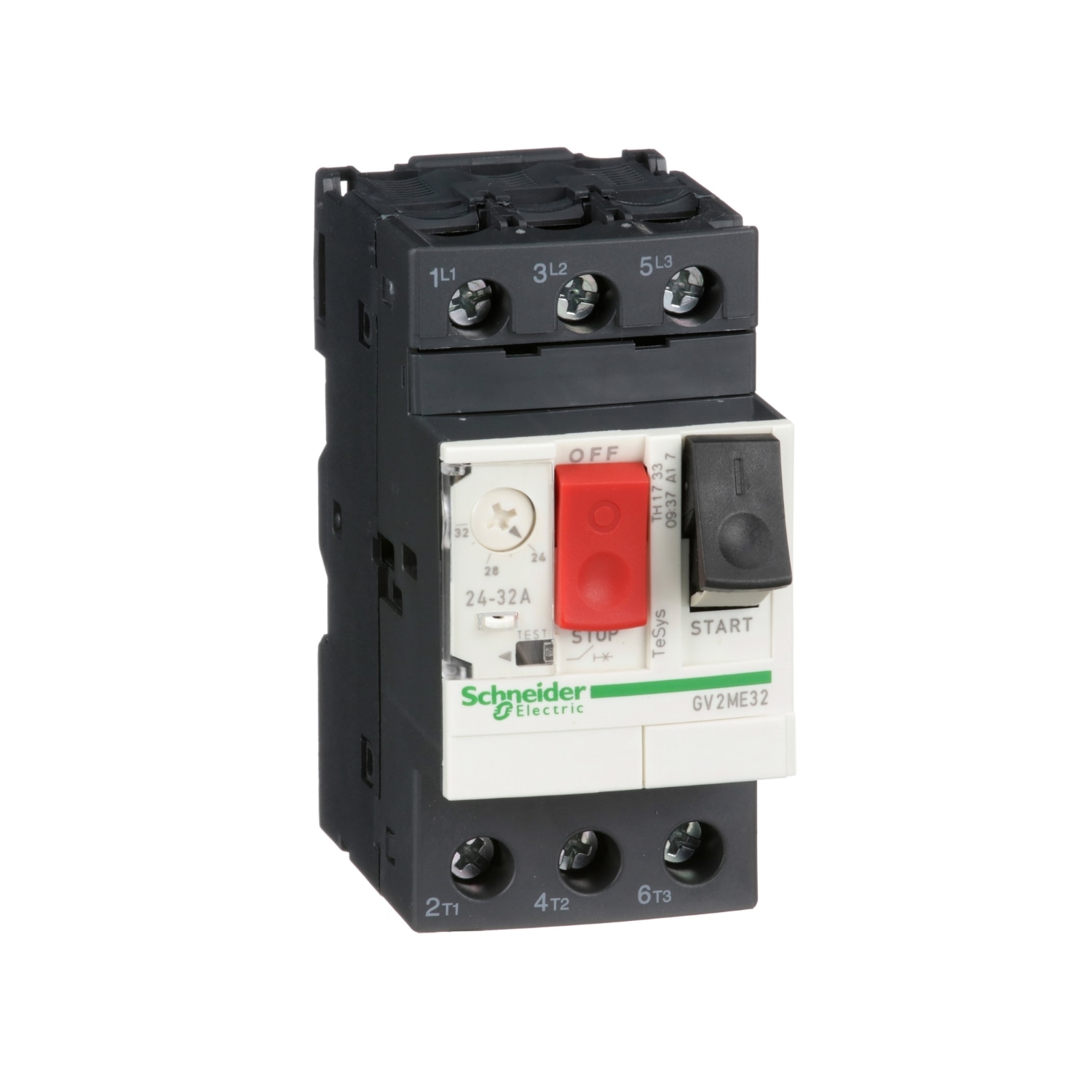 Intreruptor termo-magnetic, GV2ME32, 24 - 32 A - borne cu cleme cu surub, Tesys, Schneider Electric