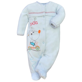 Salopeta cu maneca lunga bebelusi Koala Toffi 03-757A, Alb 74 cm Salopeta cu maneca lunga bebelusi Koala Toffi 03-757A, Alb 74 cm