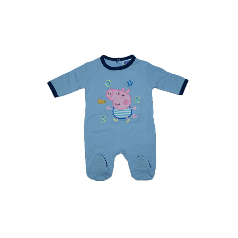 Salopeta cu maneca lunga baieti Sun City EN5653-1, Albastru 74 cm