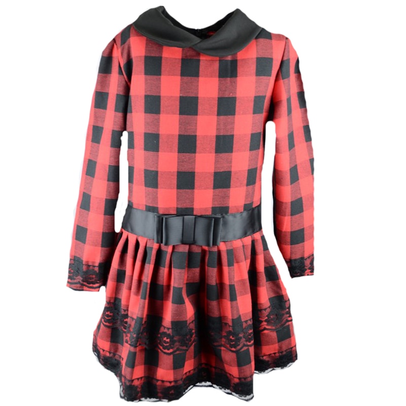 Rochita eleganta pentru fete Mini Junior RE-2-104-cm, Rosu 34870