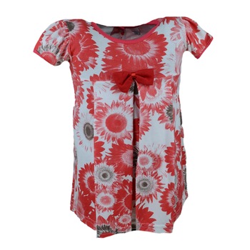 Rochita de vara pentru fete Bobas 2753-1, Rosu 68 cm Rochita de vara pentru fete Bobas 2753-1, Rosu 68 cm