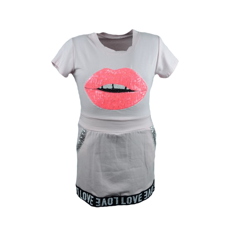 Rochita pentru fete Happy House 9084R-104, Roz 21052