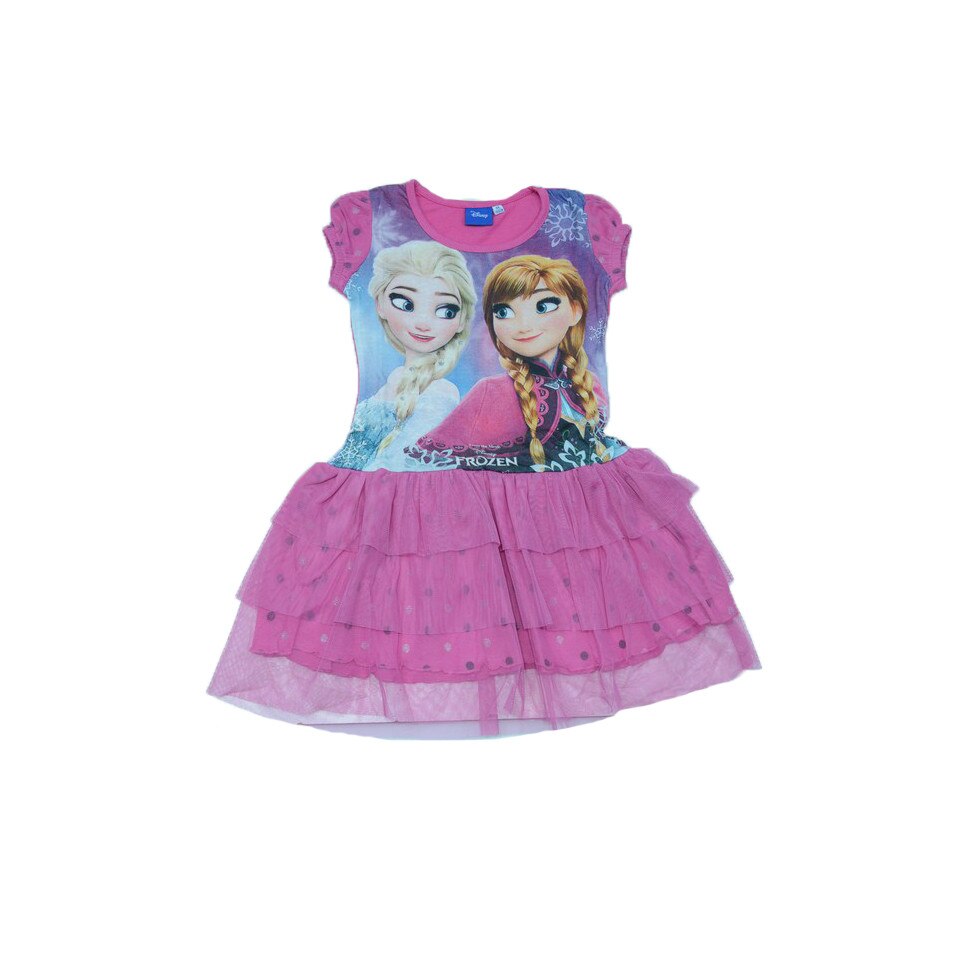 Rochie pentru fete Setino Frozen FR-G-DRESS-05R, Multicolor 128 cm