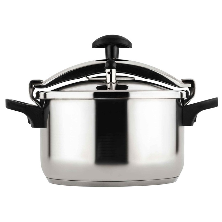 Тенджера под налягане BOJ Classic 10L, Капацитет 10 литра, Диаметър 28 см, Неръждаема стомана