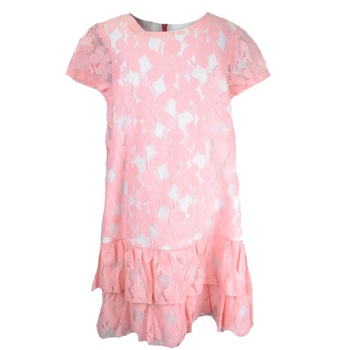Rochita eleganta pentru fete Mini Junior RM-3, Roz 128 cm Rochita eleganta pentru fete Mini Junior RM-3, Roz 128 cm
