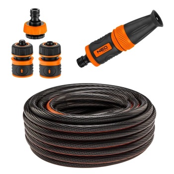 Set furtun de gradina, antirasucire, 6 straturi, 1/2 Set furtun de gradina, antirasucire, 6 straturi, 1/2