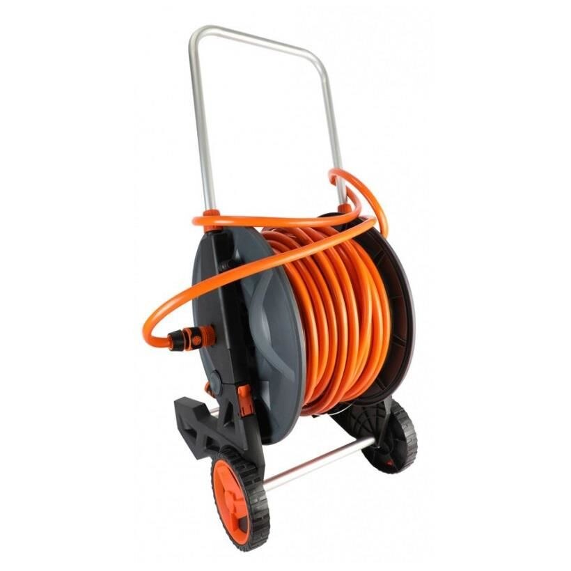 Furtun pe tambur Strend Pro, diametru 1/2”, lungime de 60m, max 24Bar