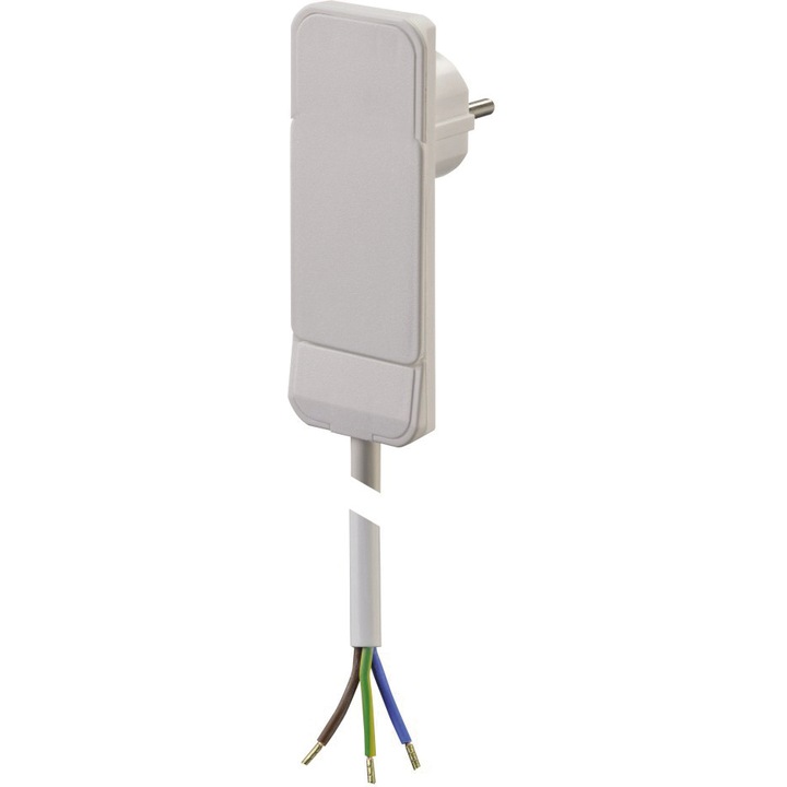 Удължител Bachmann Flat Plug, Контакт Шуко, Кабел 1.5 м, Бял