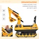 Excavator pentru copii, HOMCOM, 18-48 lunu, 78x24x58.5 cm, Galben/Negru