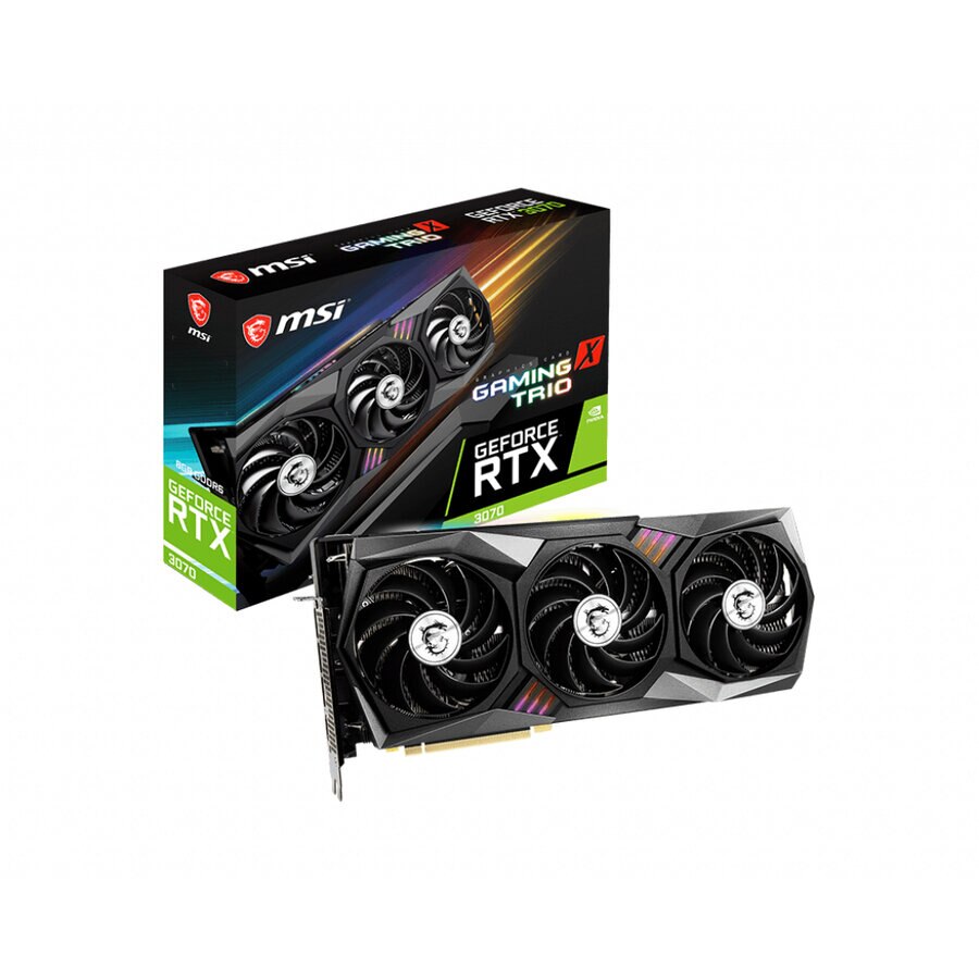 Placa video MSI GeForce RTX 3070 GAMING X TRIO 8 GB GDDR6 - eMAG.ro