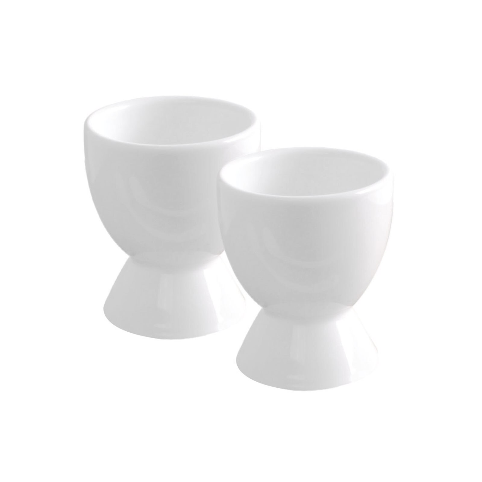 Set 2 suporturi pentru oua, portelan, White