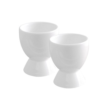 Set 2 suporturi pentru oua, portelan, White Set 2 suporturi pentru oua, portelan, White