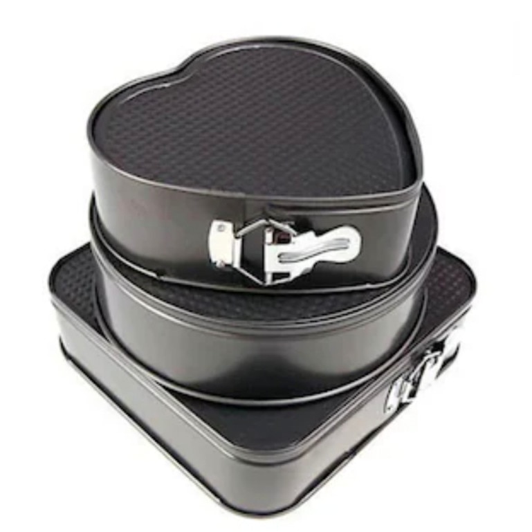 Set 3 Tavi Copt Forma Rotunda,Forma Inima Si Forma Patrata