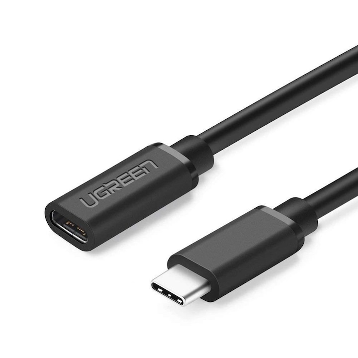 Адаптер Ugreen, USB-C 3.1, USB-C 3.1, 0.5m, черен