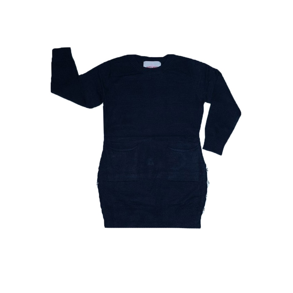 Pulover cu maneca lunga pentru fete Happy House BL-262B-104, Bleumarin 12866