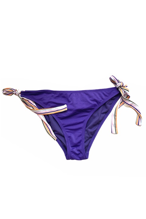 Дамски бански Golden Lady DSW-22-19-75EU b5782, Долна част, С връзки, Лилав/Многоцветно райе, 75EU