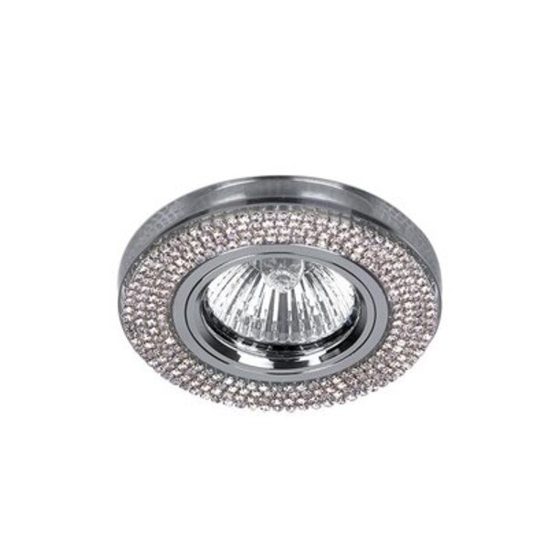 Spot rotund CR-776R/SL 12V bec MR16 cristal argintiu