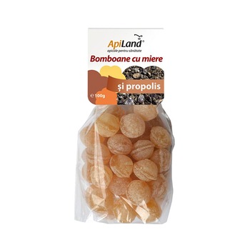 Bomboane cu Miere si Propolis 100g Apidava Bomboane cu Miere si Propolis 100g Apidava